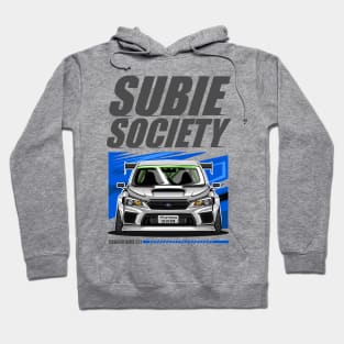 SUBARU WRX STI -WHITE Hoodie